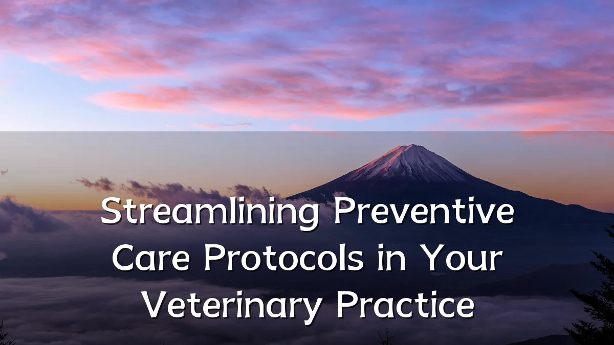 Streamlining Preventive Care Protocols in Your Veterinary Practice