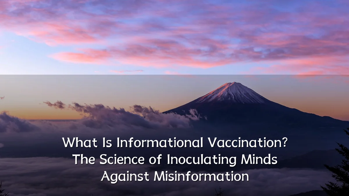 What Is Informational Vaccination? The Science of Inoculating Minds Against Misinformation