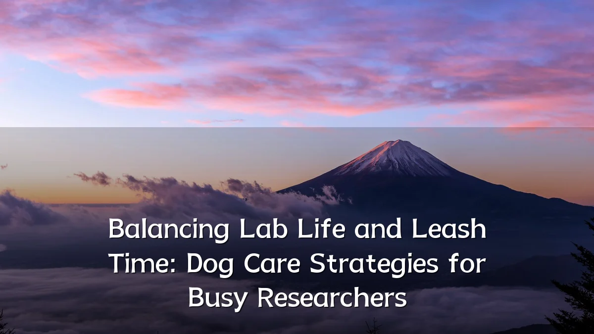 Balancing Lab Life and Leash Time: Dog Care Strategies for Busy Researchers