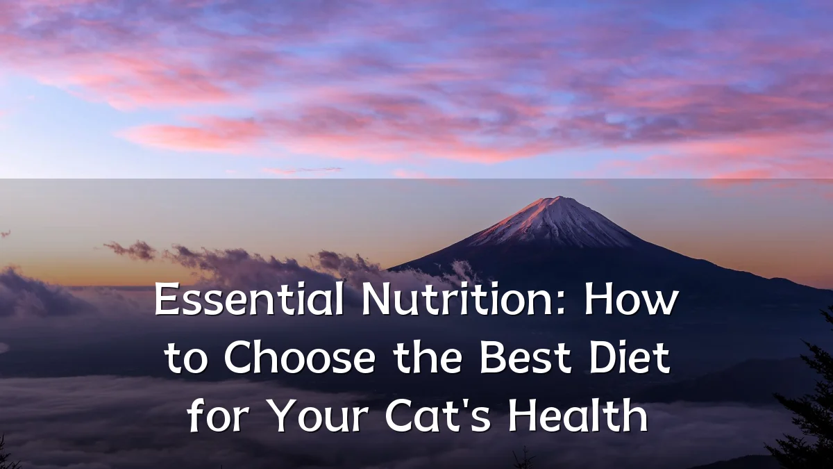 Essential Nutrition: How to Choose the Best Diet for Your Cat's Health