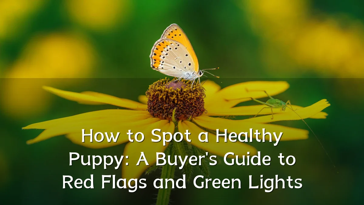 How to Spot a Healthy Puppy: A Buyer's Guide to Red Flags and Green Lights