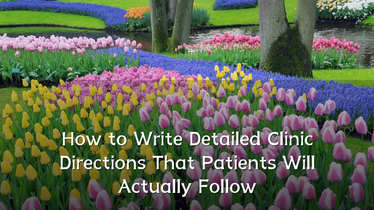 How to Write Detailed Clinic Directions That Patients Will Actually Follow